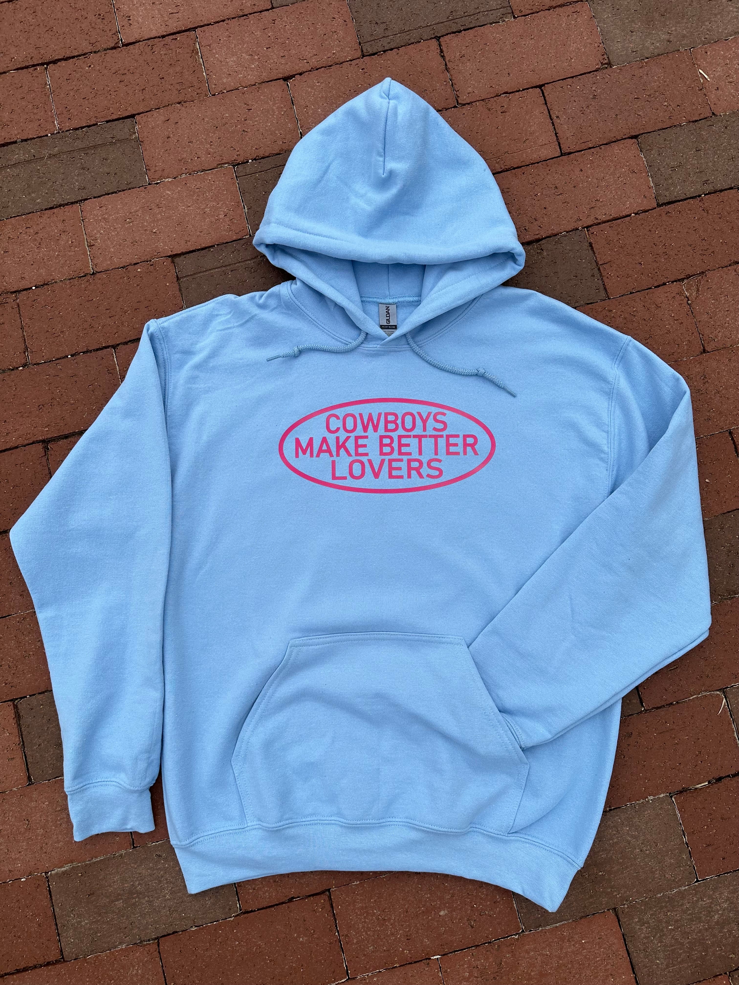 Hot Pink Better Lovers - Light Blue Adult Hoodie